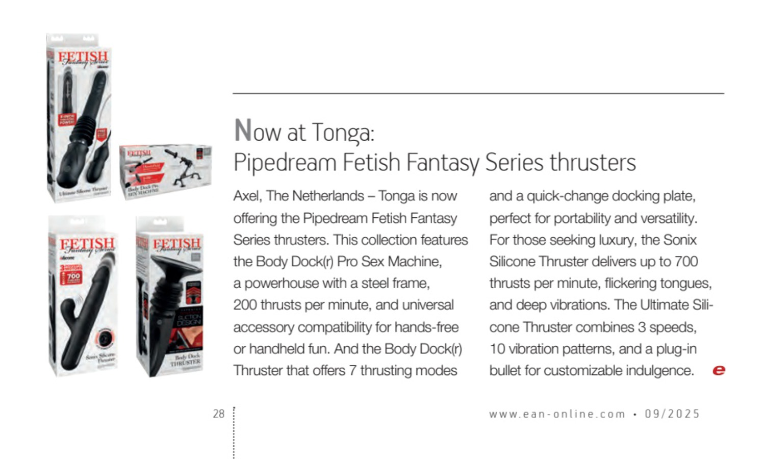 2025-09 EAN - Pipedream Fetish Fantasy Series